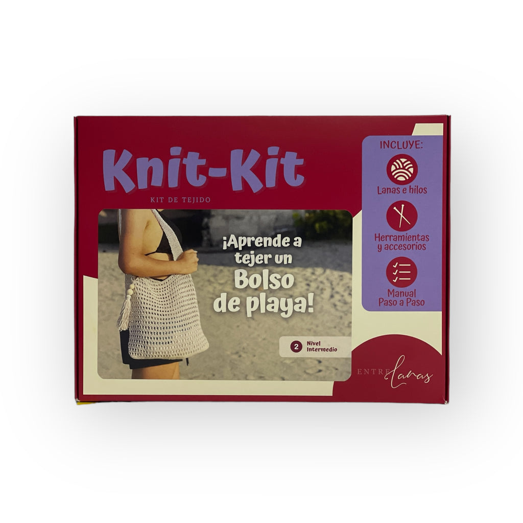 KNIT KIT - Bolso de playa | Kit de tejido