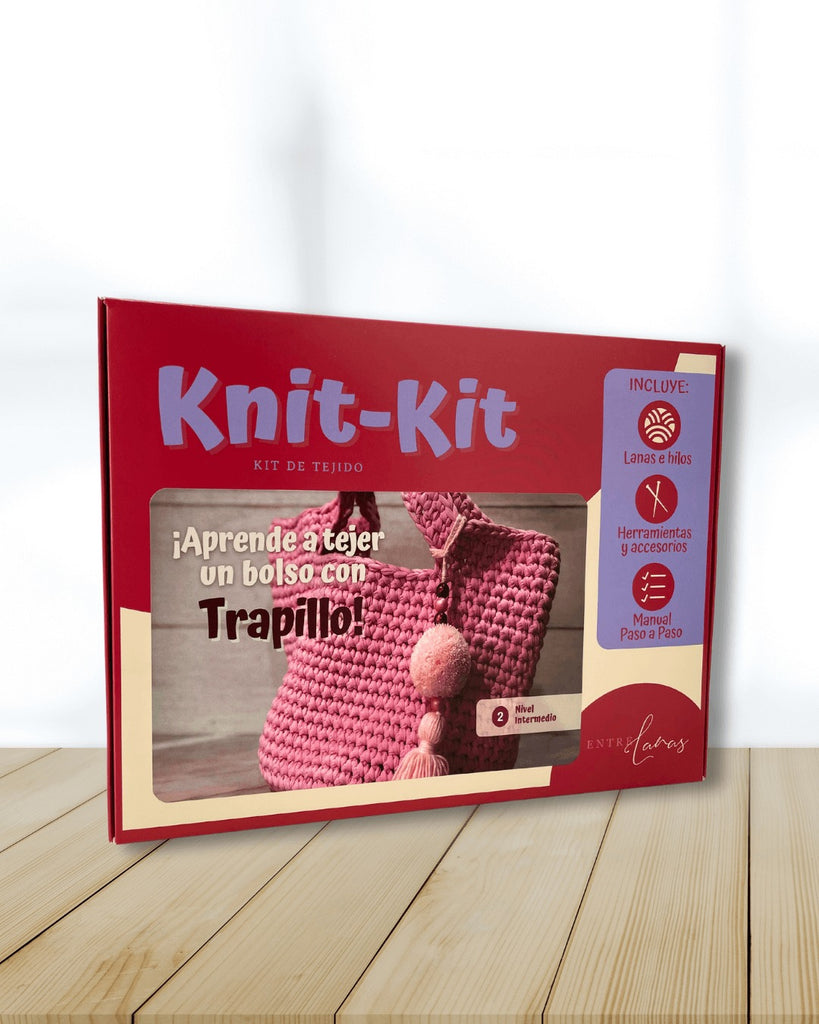 KNIT KIT - Bolso de trapillo | Kit de tejido