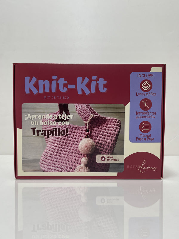 KNIT KIT - Bolso de trapillo | Kit de tejido