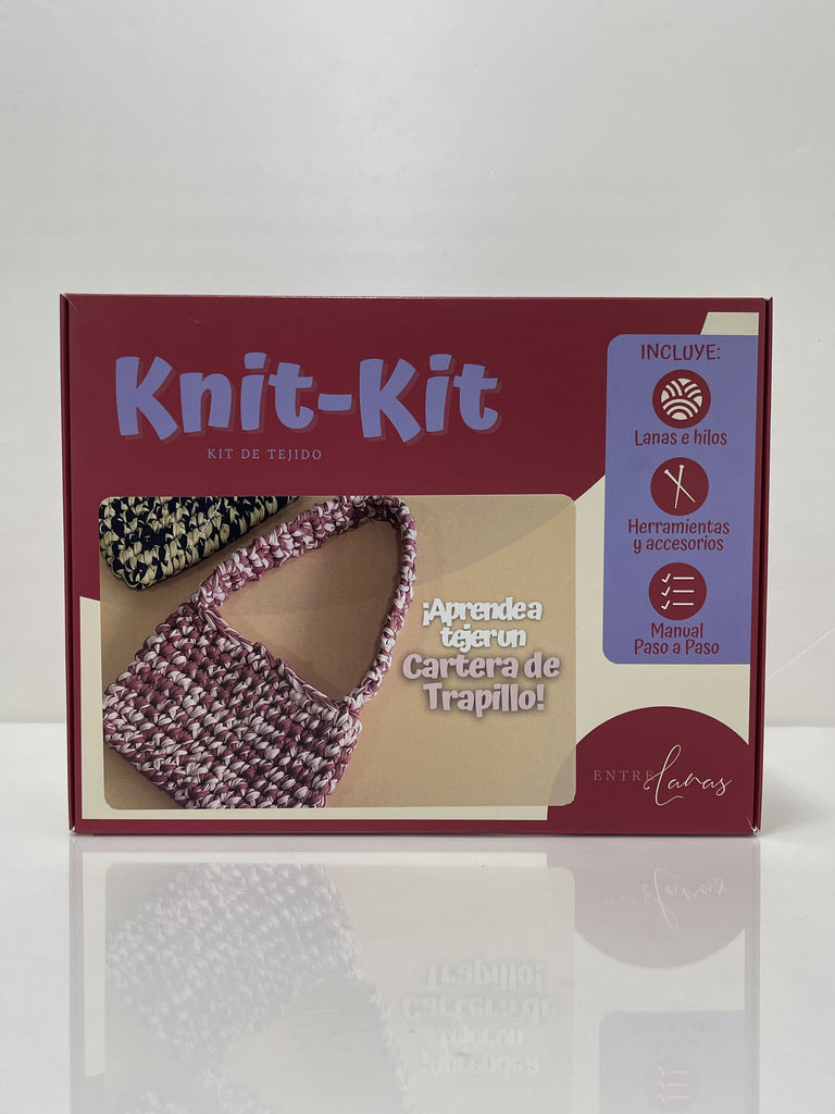 KNIT KIT - Cartera de trapillo | Kit de tejido
