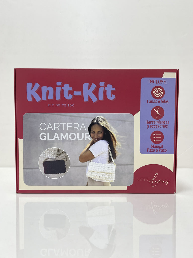 KNIT KIT - Cartera Glamour | Kit de tejido