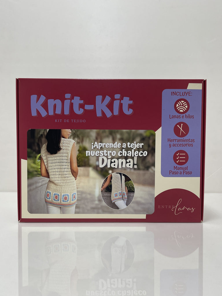 KNIT KIT - Chaleco Diana | Kit de tejido