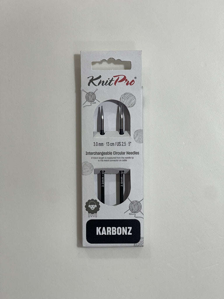 KNIT PRO Karbonz - Palitos Circulares Interc. (s/ cable)