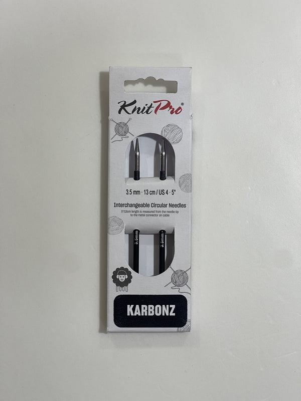 KNIT PRO Karbonz - Palitos Circulares Interc. (s/ cable)