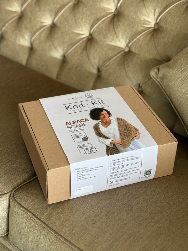 KNIT KIT Alpaca Scarf - Limited Edition