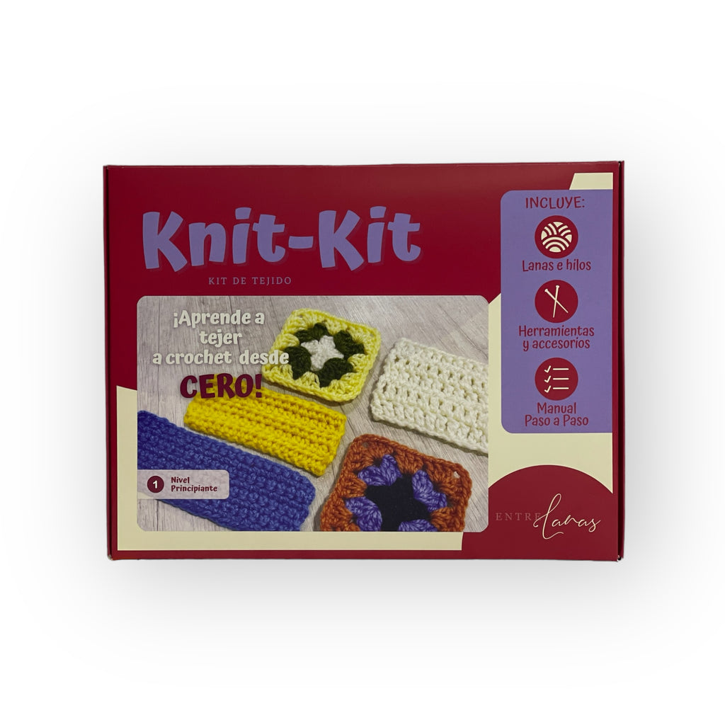 KNIT KIT - Iniciación al Crochet | Kit de tejido