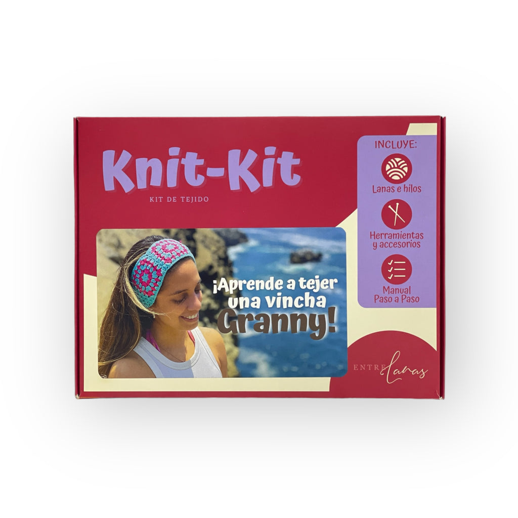KNIT KIT - Vincha Granny | Kit de tejido
