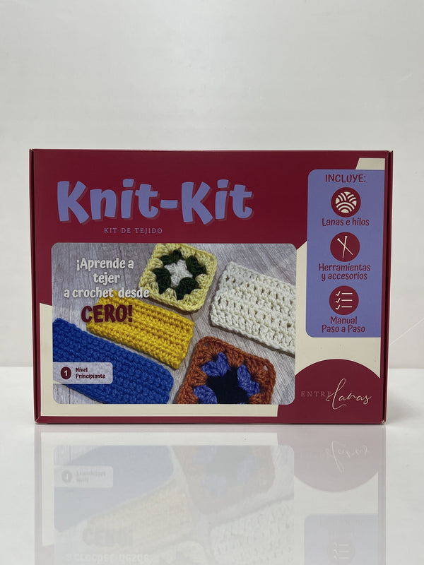 KNIT KIT - Iniciación al Crochet | Kit de tejido