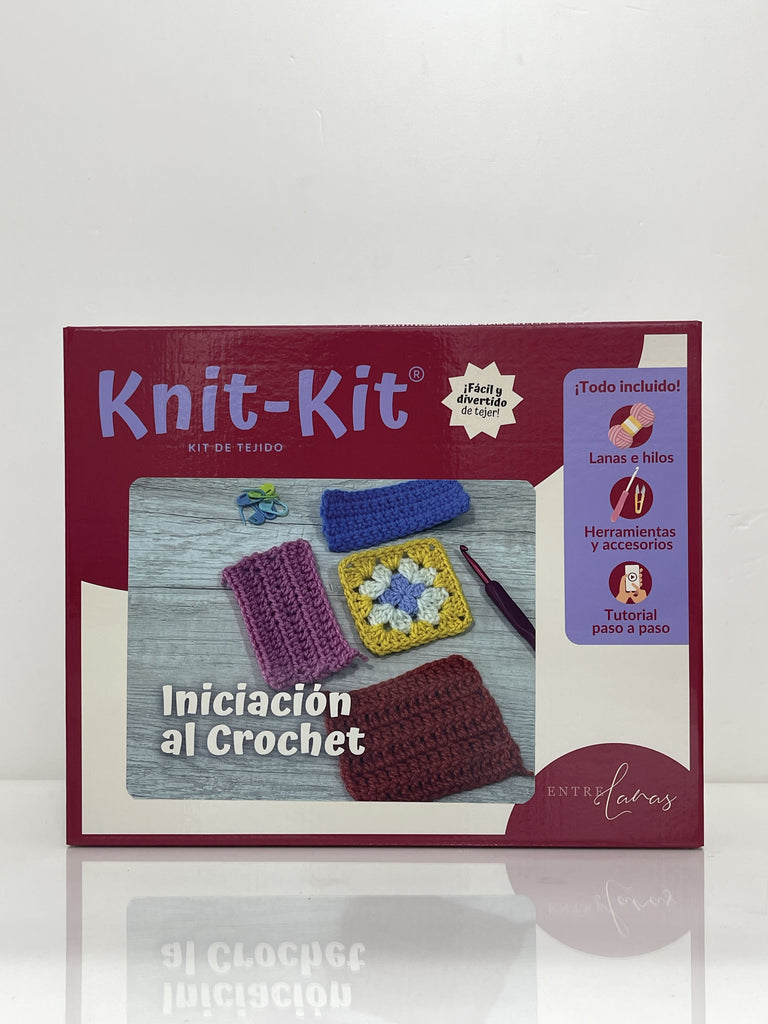 KNIT KIT  Iniciación al Crochet | Kit de tejido