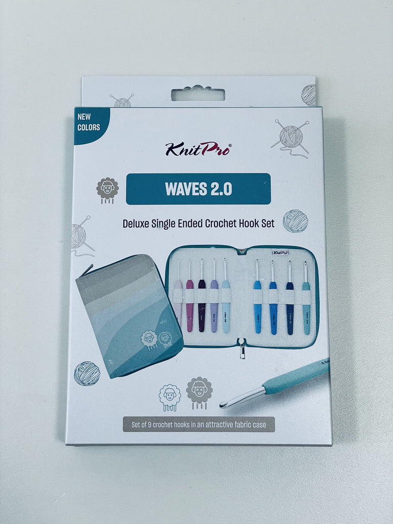 KNIT PRO Waves 2.0 - Set de Crochets ergonómicos