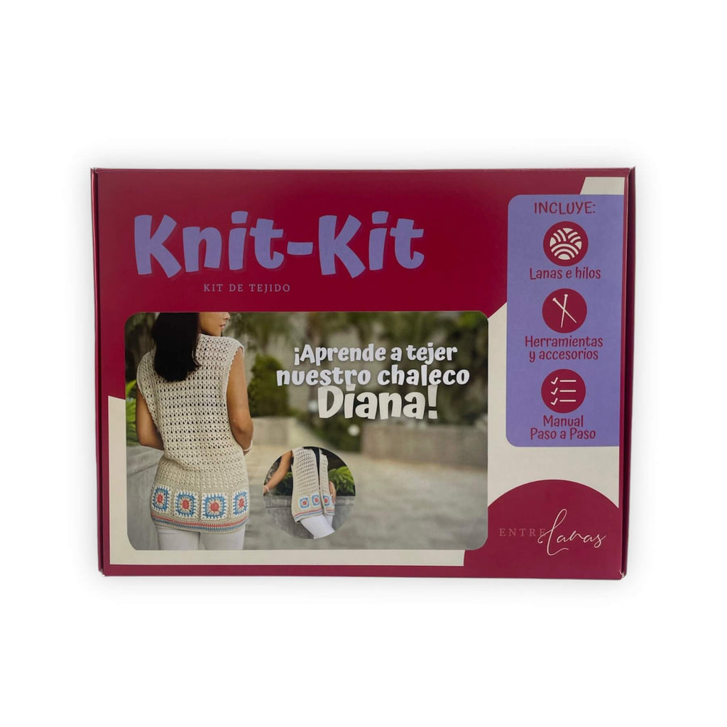 KNIT KIT - Chaleco Diana | Kit de tejido